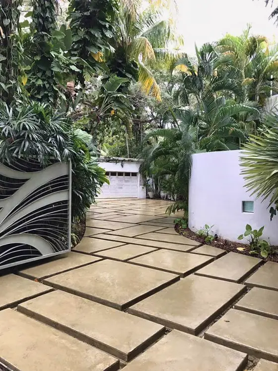 Garden walkway slabs
