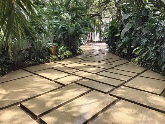 Garden path slabs