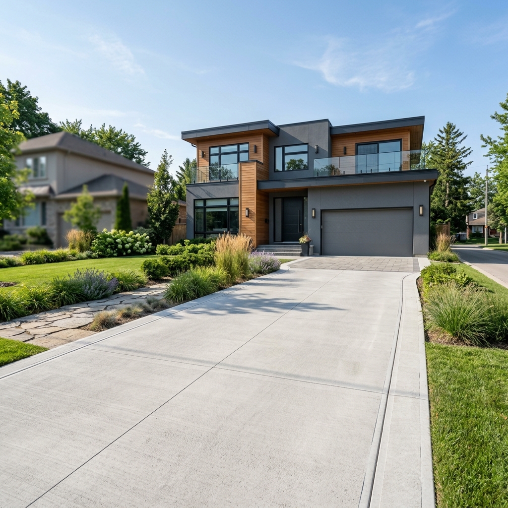 TCP Concrete professional driveway installation